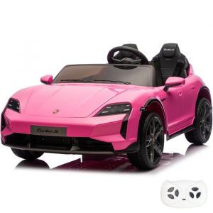 Berghoff Voiture Électrique Pour Enfants Porsche Taycan Turbo S 24V (2 places) - Rose