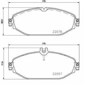 Brembo Jeu de 4 plaquettes de frein avant (065P 50 124)
