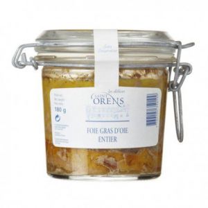 Les Délices de Saint Orens Foie gras d'oie entier des Landes, Bocal 130 gr
