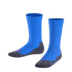 Falke Active Warm K SO Laine Respirantes Chaudes 1 Paire, Chaussettes Mixte Enfant, Bleu (Cobalt Blue 6054), 19-22