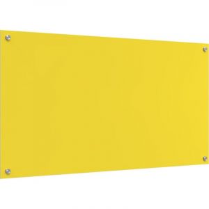 VidaXL Protection de cuisine Jaune 110 x 60 x 0.6 cm verre trempé