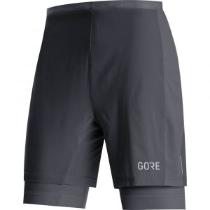 Image de Gore Wear R5 Short 2 en 1 Homme, black M Pantalons course à pied