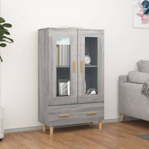 Image de VidaXL Buffet Sonoma gris 70x31x115 cm Bois d'ing&eacute;nierie Sonoma gris