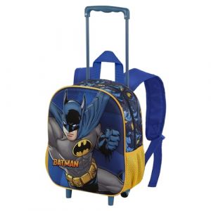 Karactermania Sac à dos 3D à Roulettes Petit - DC Comics Batman Night - Bleu Foncé - Taille Unique