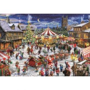 Clementoni Puzzle 1500 pièces : La Foire de noël