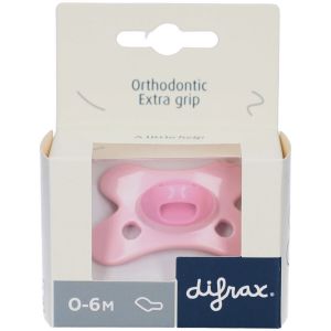 Difrax Diffrax Sucette Dental 0-6 mois Gems - Rose Quartz