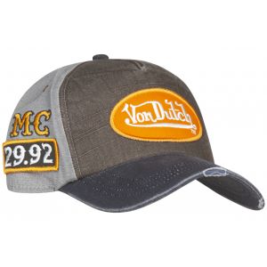 Casquette Von Dutch en coton grise bicolore