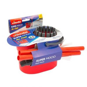 Vileda Set Seau et Balai à Franges, Reproduction Produits Marque, Jouets pour Enfants à partir de 3 Ans, GIOCHI PREZIOSI, VLE04