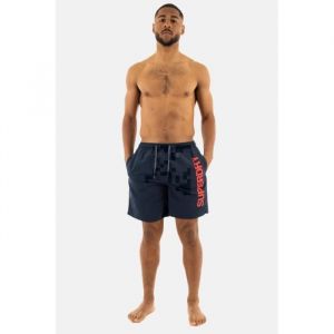 Superdry Pour homme. Graphique 17 maillot de bain bleu
