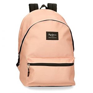 Pepe Jeans Aris Sac à dos pour ordinateur portable double compartiment 15,6 pouces 31 x 44 x 17,5 cm Sac à dos scolaire Polyester by Joumma Bags, nude, Sac à dos