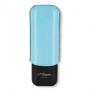 Image de Etui Cigares Turquoise Noir 2 cigares ST Dupont