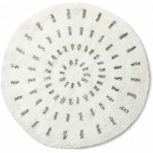 HK Living Tapis de bain rond Swirl 80cm - HKliving