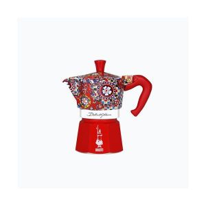 Bialetti Cafetière italienne Moka Express 0005327 3 Tasses D et G Rouge