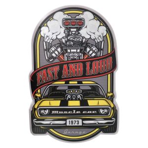 Signes Grimalt D&eacute;coration murale de jardin vintage, plaque d&eacute;corative de style r&eacute;tro, d&eacute;coration en m&eacute;tal multicolore pour l'int&eacute;rieur et l'ext&eacute;rieur