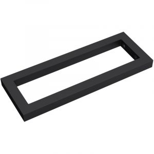 Mai&mai - querre de Fixation en Inox Noir 1 Pi&egrave;ce Support pour &Eacute;tag&egrave;re Mural Robuste WH1 30cm