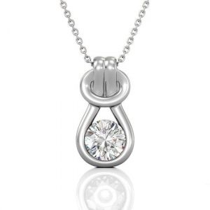 Image de Yolora Collier femme avec pendentif - Cristal Kalpa Camaka - Argent - Plaqu&eacute; or blanc 18K - Collier femme argent - Bijoux - Collier - Bo&icirc;te cadeau de luxe - Bo&icirc;te cadeau - Bo&icirc;te cadeau exclusive - Bel emballage cadeau