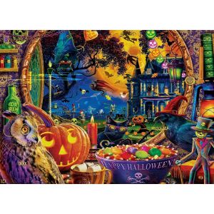 Master pieces Puzzle 1000 pièces : Halloween - Une nuit effrayante dehors