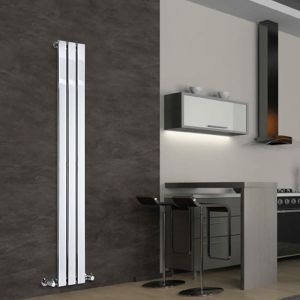 Hudson Reed Radiateur vertical design en Acier 1600mm x 225mm Rang Unique
