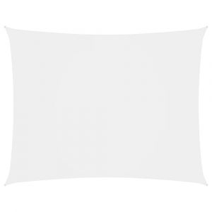Voile toile d'ombrage parasol tissu oxford rectangulaire 2,5 x 4 m blanc 02_0009565