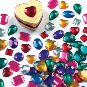 Baker Ross 120 strass autocollants acryliques grande taille