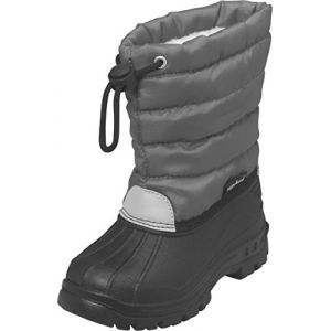 Image de Playshoes Winterstiefel Schneeschuhe für Kinder mit Warmfutter, Bottes de Neige de Hauteur Moyenne, Doublure Chaude garçon - Gris - Grau (33 Grau), 30/31 EU