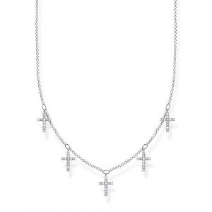 Image de Thomas Sabo Collier pour femme en argent sterling 925 avec croix 40-45 cm