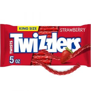 TWIZZLERS King Size Licorice Twists Strawberry - 5.0 oz