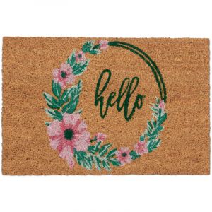 Relaxdays Paillasson en Fibres de Coco, antid&eacute;rapant, r&eacute;sistant aux intemp&eacute;ries, 40x60 cm, int&eacute;rieur/ext&eacute;rieur, color&eacute;