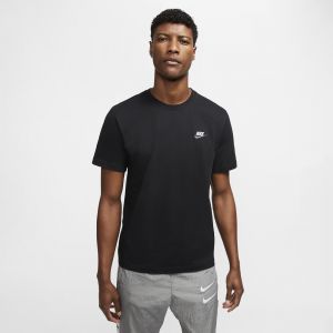 Nike M NSW Club Tee Tricot Homme, Noir, Blanc, Gris foncé, XXL