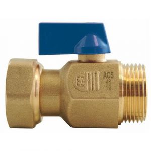 Ezfitt Vanne collecteur &agrave; &eacute;crou libre poign&eacute;e rouge 15x21 EUROPE