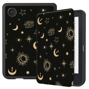 IMoshion Étui de liseuse portefeuille Slim Soft Sleepcover Kobo Clara 2E / Tolino Shine 4 - Stars Sky
