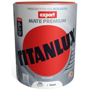 Image de Titan Peinture vinylique lux Export f31110034 Plafond Paroi Lavable Blanc 750 ml Mat