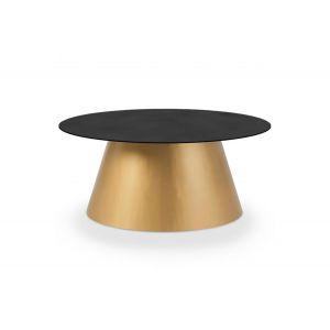 Image de Declikdeco Table Basse en m&eacute;tal Bronze et Noir KIM