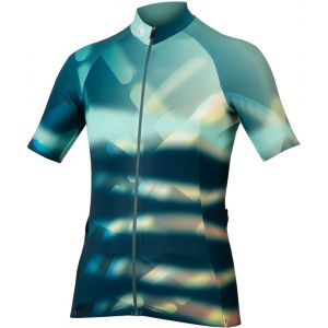 Endura Virtual Texture Maillot manches courtes Femme, bleu M Maillots route