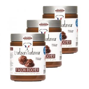 Lot 3x Pâte à tartiner façon rocher - Pot 550g