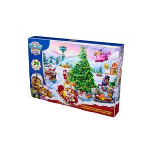 Calendrier de l avent jouets pat patrouille : figurines heros et accessoires de jeu - set cadeau noel 2025 et carte animal