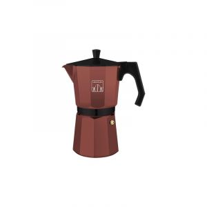 Cecotec Cafetière italienne conçue en aluminium grenat pour faire le café avec le meilleur corps et arôme. Obtenez votre expresso parfait