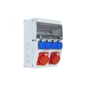 Coffret de chantier IP65 2x16A/5P, 2x230V Type E IP44, HAGER