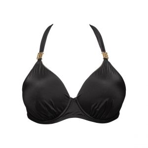 Image de Sans Complexe Haut de Maillot de Bain Plunge Mousse Armatures - Noir