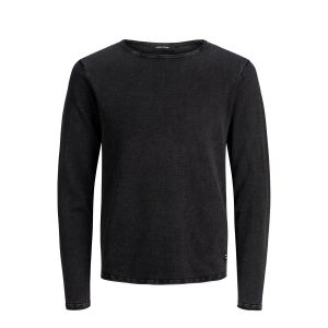 Image de Jack & Jones Leo Knit Crew Neck L Caviar - Caviar - L