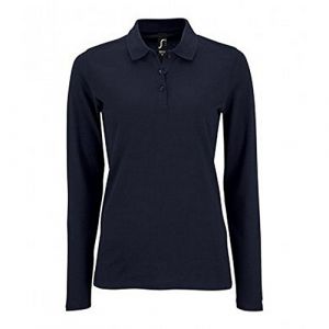 Sol's SOLS - Polo manches longues PERFECT - Femme (XL) (Bleu marine) - UTPC2908