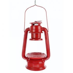 Animallparadise Mangeoire Lanterne Rouge À Suspendre, Hauteur 23 Cm, Pour Oiseaux Neuf