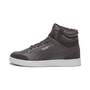 Puma Mixte Shuffle Mid Fur Basket, Flat Dark Gray-CAST Iron-Cool Light Gray, 47 EU
