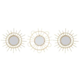 Decoratie Lot de 3 miroirs rotin D28