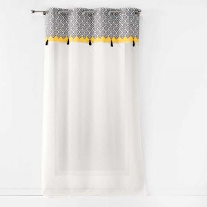 Voilages Douceur d int&eacute;rieur NEO CASA Gris Taille 140x280 cm