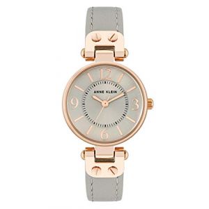 Anne Klein Femmes Analogique Quartz Japonais Montre avec Bracelet en Cuir 10/9442RGTP