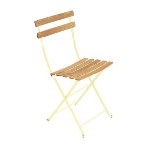 Fermob Chaise pliante BISTRO Naturel - A6 citron givré