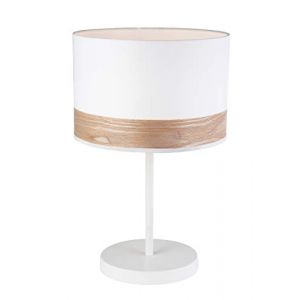 Image de Lussiol Lampe en métal blanc h.49 cm