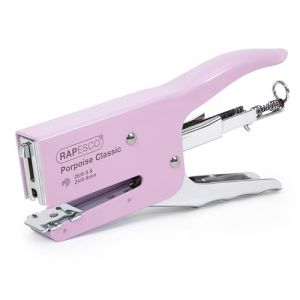 Rapesco 1345 Porpoise Pince Agrafeuse, Capacité de 45 Feuilles, Rose Pastel