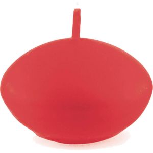 Ruedelafete Set de 6 bougies FLOTTANTES, Rouge